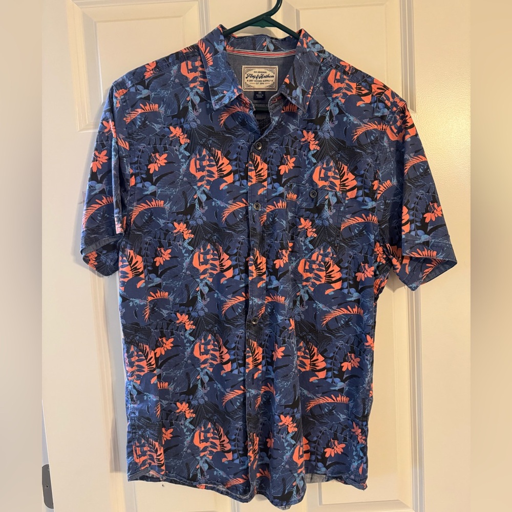 Flag & Anthem Men's Blue Floral Shirt